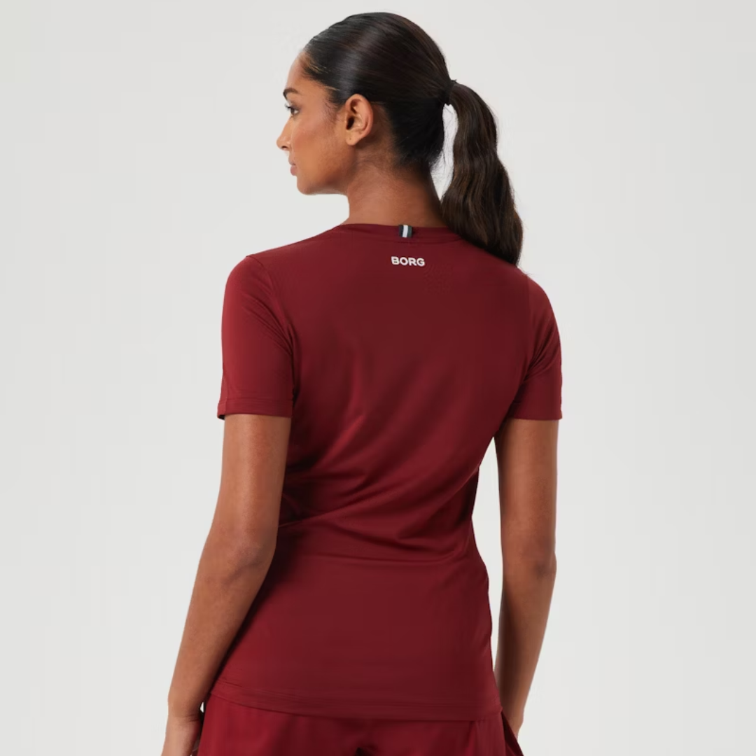 Ace Slim T-Shirt Women Pomegranate