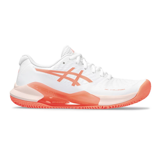 Gel-Challenger 14 Clay Women White/Sun Coral