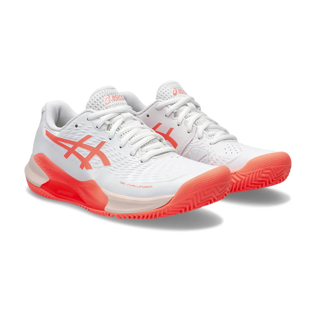 Gel-Challenger 14 Clay Women White/Sun Coral