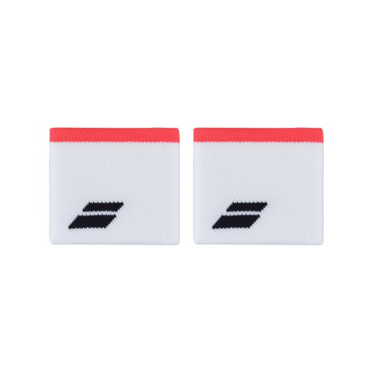 Logo Wristband White/Strike Red
