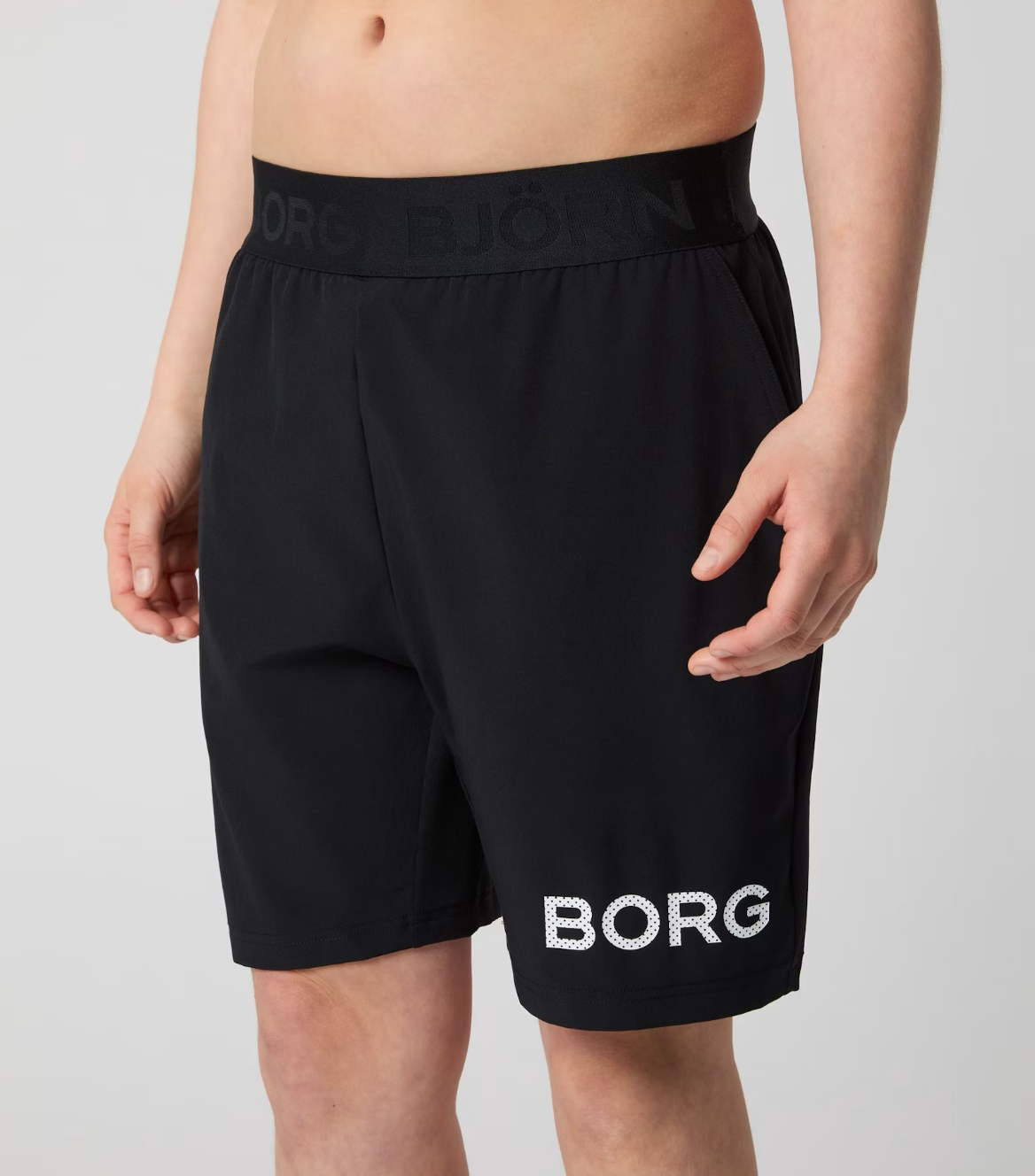 Borg Shorts Kids Schwarz