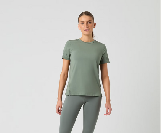 Borg T-Shirt Women Agave Green