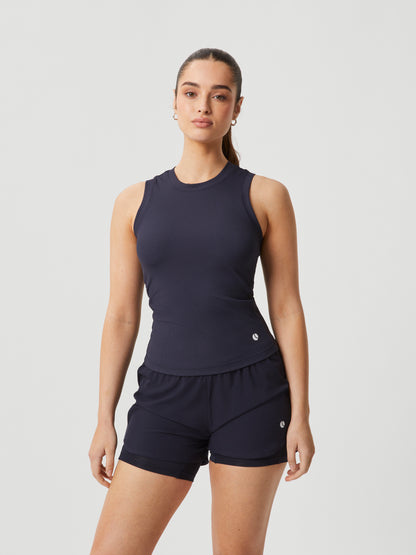 Ace Rib Tank Pocket Women Navy