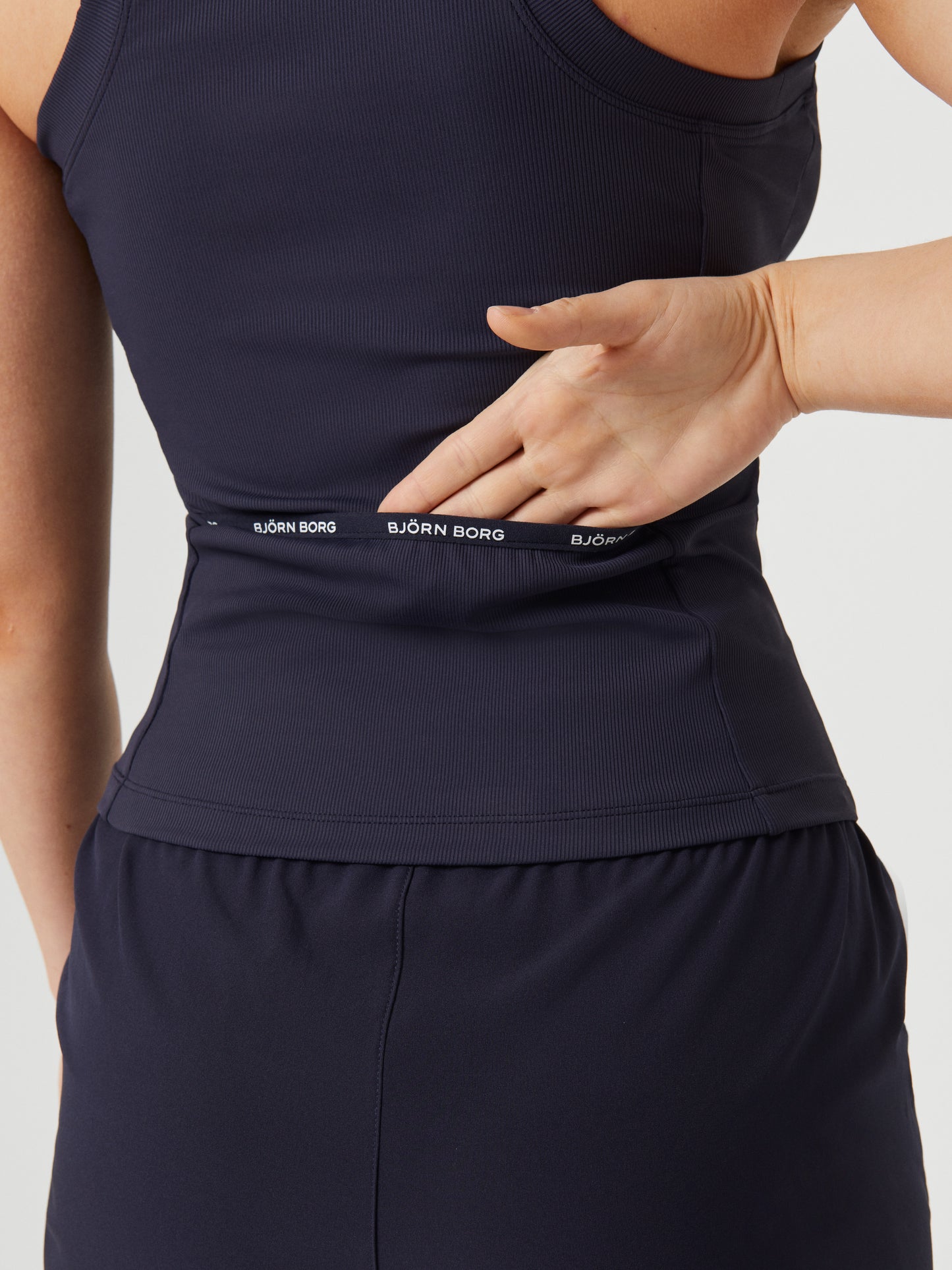 Ace Rib Tank Pocket Women Navy