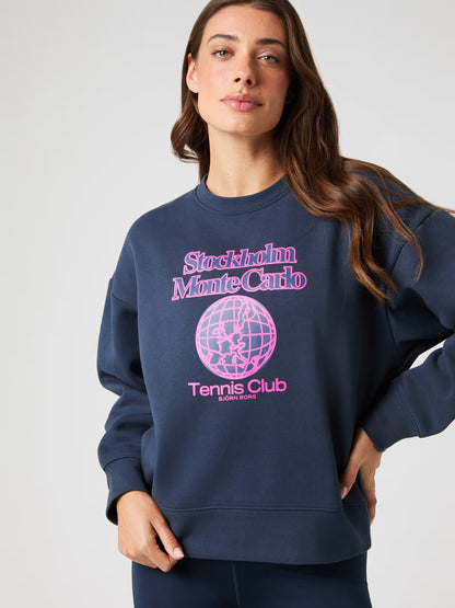 Borg Boyfriend Sweatshirt Outerspace