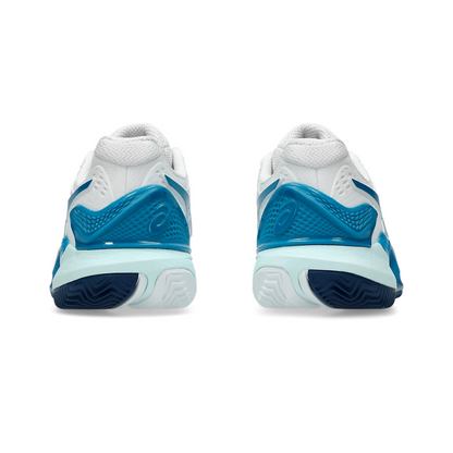 Gel-Resolution 9 Clay Women White/Teal Blue