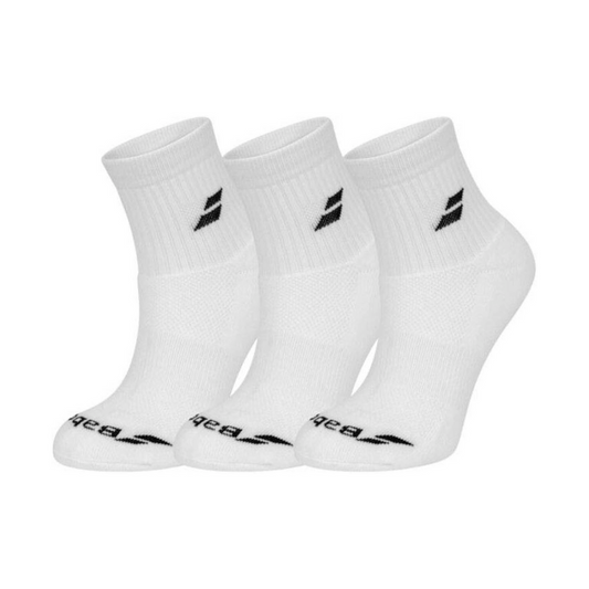 Quarters 3 Pairs Pack WHITE 35/38